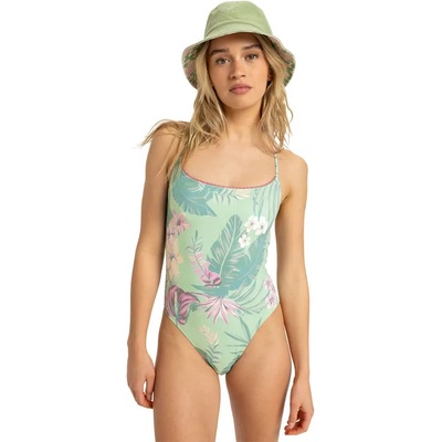 Roxy Бански костюм Roxy Into The Sun swimsuit - Green (Foam Green Coastal Breeze)