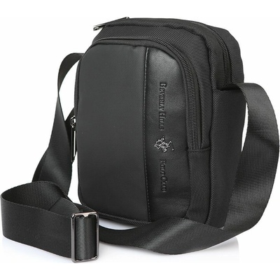 Beverly Hills Polo Club pánská Crossbody taška BHPC Miami USB černá