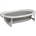 Vital Baby Сгъваема бебешка вана Vital Baby - Hygiene, 72 cm, сива/бяла (V-444862)