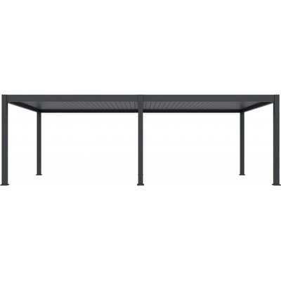 Gutroof elektrická pergola s osvětlením DELUXE PRO AUTOMATIC 4x8 antracit