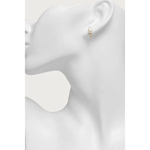 Guess обици дамски от неръждаема стомана с циркон PEARLY (JUBE06.482JW)