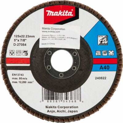 Makita D-27084 Lamelový kotouč 125 x 22,23 mm A40