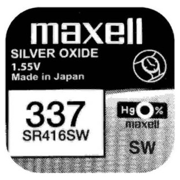 Image 1 of Maxell Бутонна батерия сребърна maxell sr416 sw 1.55v -337- 1.55v (sr416 sw)