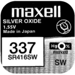 Maxell Бутонна батерия сребърна maxell sr416 sw 1.55v -337- 1.55v (sr416 sw)