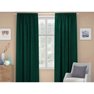 XPOSE® Zatemňujúci záves ZEUS - tmavo zelený 140x250 cm