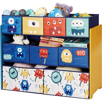 Ginger Home Органайзер-етажерка за играчки и книжки Ginger Home - Monster, С 9 кутии (TF6061)