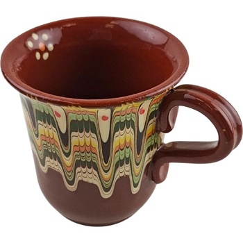 ГОЛЯМА КЕРАМИЧНА ЧАША ЗА ТОПЛИ НАПИТКИ ТРОЯНСКА ШАРКА