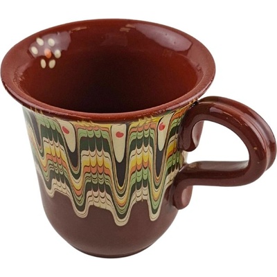 ГОЛЯМА КЕРАМИЧНА ЧАША ЗА ТОПЛИ НАПИТКИ ТРОЯНСКА ШАРКА