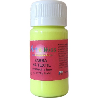 Svietiaca farba na textil 110 g 71 neón žltá