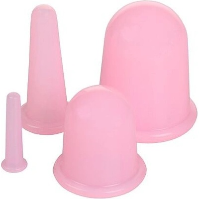 Merco Cups 4Pack masážne silikonové baňky ružová
