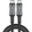 ACEFAST Кабел Acefast C1-09, USB-C към USB-C, USB4, PD3.1, 5A, 1m, сиво-черно (C1-09)