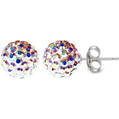 Nubis náušnice kuličky Crystals from Swarovski AB SWAG06-AB
