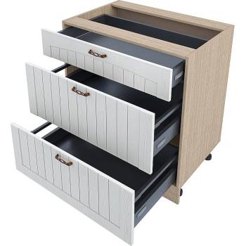 Image 1 of ИРИМ Долен кухненски шкаф Сити МФ-Бяло фладер-04-55 80 см