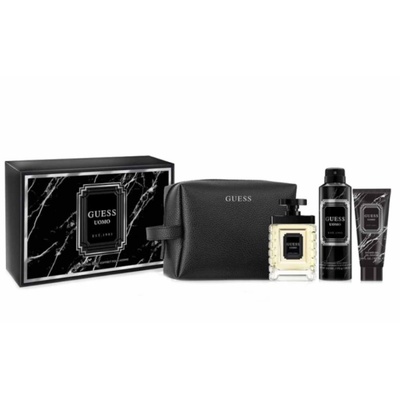 GUESS Uomo Подаръчен комплект за мъже Размер EDT 100 ml + 226 ml дезодорант спрей + 100 ml душ гел + несесер