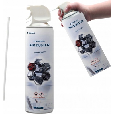 GEMBIRD Čistící spray, stlačený vzduch CK-CAD-FL400-01, 400ml – Zboží Živě