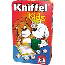 Schmidt Detská hra s kockami Kniffel Kids v plechovej krabičke