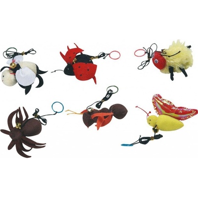 Karlie Hračka pro kočky plyšový hmyz s rolničkou 6x5x3cm