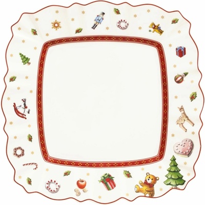 Villeroy & Boch Toy's Delight dezertní talíř bílý čtvercový 22 cm
