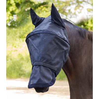 Waldhausen Maska pre koňa SPACE PREMIUM s ochranou uší a nosa Čierna