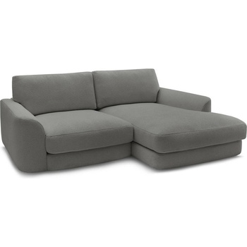 Bobochic Тъмносив ъглов диван от букле (десен ъгъл) Leonore - Bobochic Paris (109440)