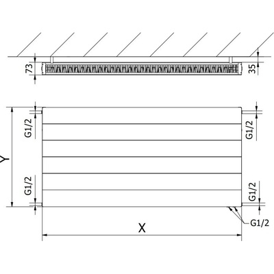 Mexen Line CVL21 W621L-060-120-70 600 mm x 1200 mm čierny