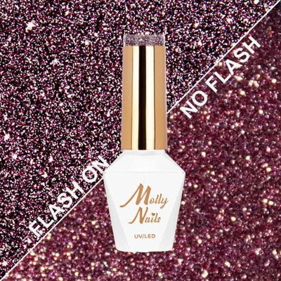 Molly Nails gél lak Flashing Lights Demode HEMA/Di-HEMA Free 8 g Nr 560