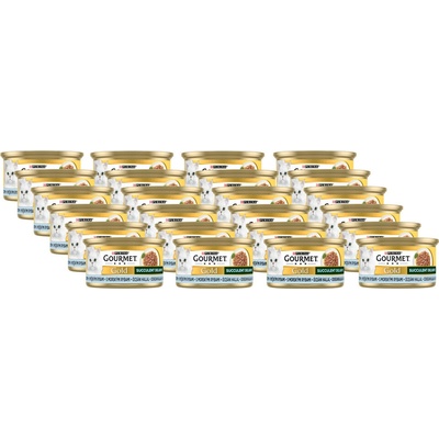 Purina Gourmet Gold Succulent Delights s oceánskymi rybami 24x 85 g