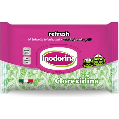 Inodorina Ubrousky antibakteriální Baby Powder 40 ks