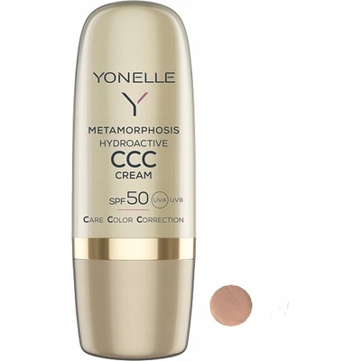 Yonelle Metamorphosis tónovací krém na obličej SPF50 Gold Tan 30 ml