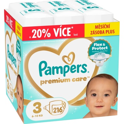 Pampers Premium Care 3 216 ks – Zboží Dáma