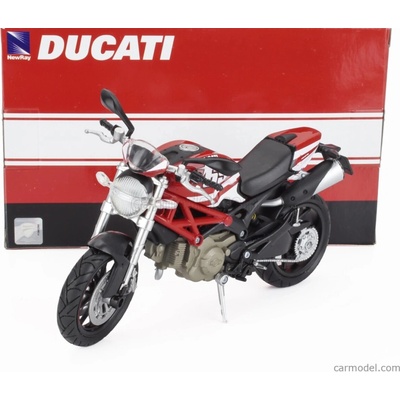 Newray Ducati Monster 796 N 69 2011 Červená Bílá Žlutá 1:12