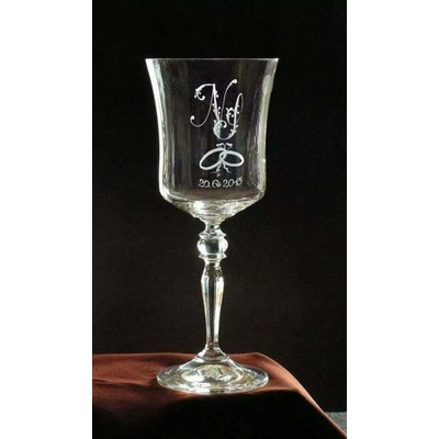 Rytiskla.cz SVATEBNÍ SKLENIČKY grc VZ032.2m.p.d. 300 ml