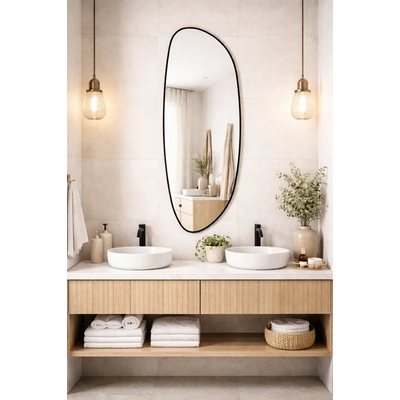 Baltica Design Stone Fluid 50x155 cm čierna 5904107933023