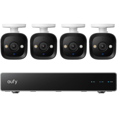 Anker Eufy Security NVR PoE E40 комплект от 4 камери с NVR, 4K, Night Vision Color, IP67, AI, 4 Bullet камери (E8P00321)