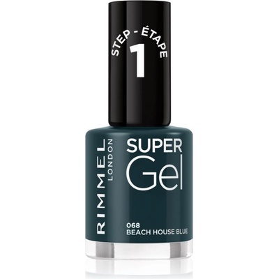 Rimmel Super Gel gélový lak na nechty 068 Beach House Blue 12 ml