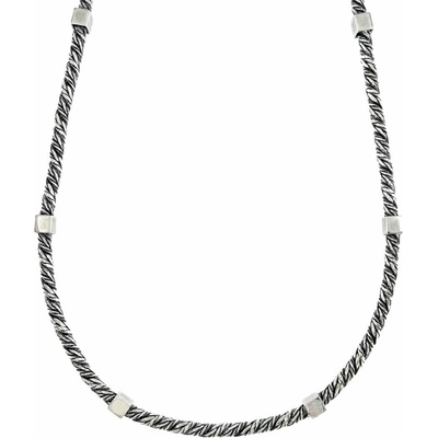InfinitySilver Strieborná pánska retiazka fox tail kocky 2021018B55
