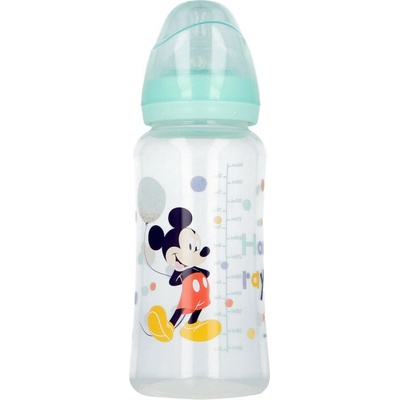 Storline Kojenecká lahev Mickey s balonkem mentolová 360 ml