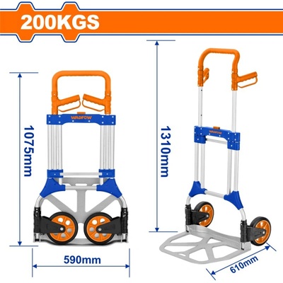 WADFOW Сгъваема транспортна количка wadfow, 200 кг (wf wwb9a20)