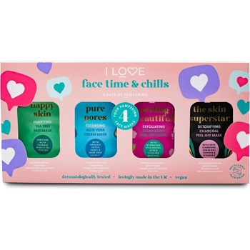 I LOVE Face Time & Chills Face Masks