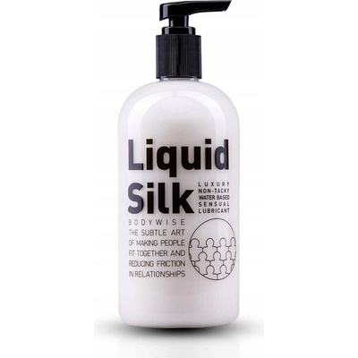 Liquid Silk Lubrikačný gél intímny 500 ml na vodnej báze nešpiní 1 ks fľaša s pumpičkou