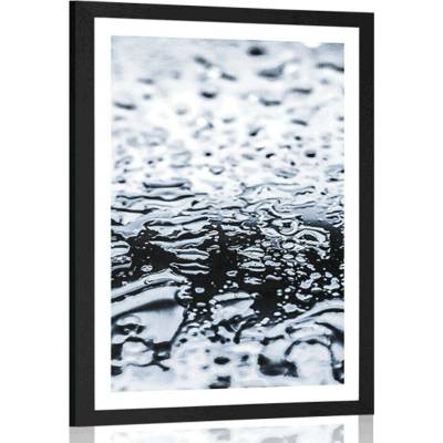 Plakát s paspartou textura vody - 60x90 no frame