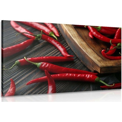 Obraz deska s chili papričkami - 120x80