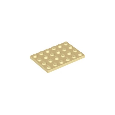 Lego 3032 Tan Plate 4 x 6