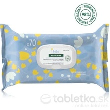Klorane Bébé Lingettes Nettoyantes Douces jemné čistiace utierky 70 ks