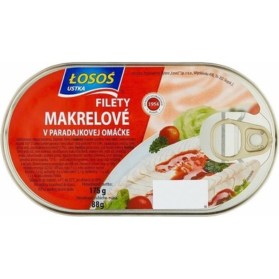 Łosoś Ustka Makrelové filety v paradajkovej omáčke 175 g
