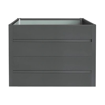 ROJAPLAST Záhon vyvýšený Premium, plech, antracit 90 x 90 x 76 cm