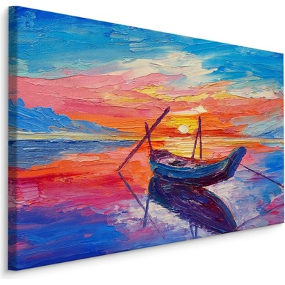 Plátno Rybářská Loď Na Moři Varianta: 100x70
