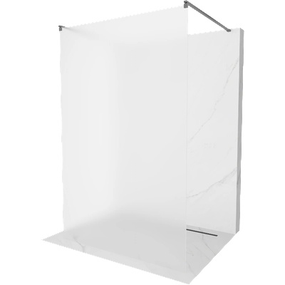 Mexen Kioto самостоятелна душ стена 130 x 200 см, матирано 8 мм, четкано gun gray - 800-130-002-66-30 (800-130-002-66-30)