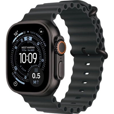 Apple Watch Ultra 3 (2025) 49mm Černý titan s černým oceánským řemínkem MF0J4QC/A – Zboží Živě