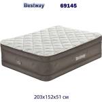 Bestway Матрак надуваем 203x152x51 см, Bestway 69145 Fortech Queen, с вградена помпа (69145)